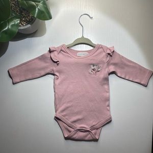 Willow Whimsy | Long Sleeve Onesie with matching leggings | Pink | 6/9 Months